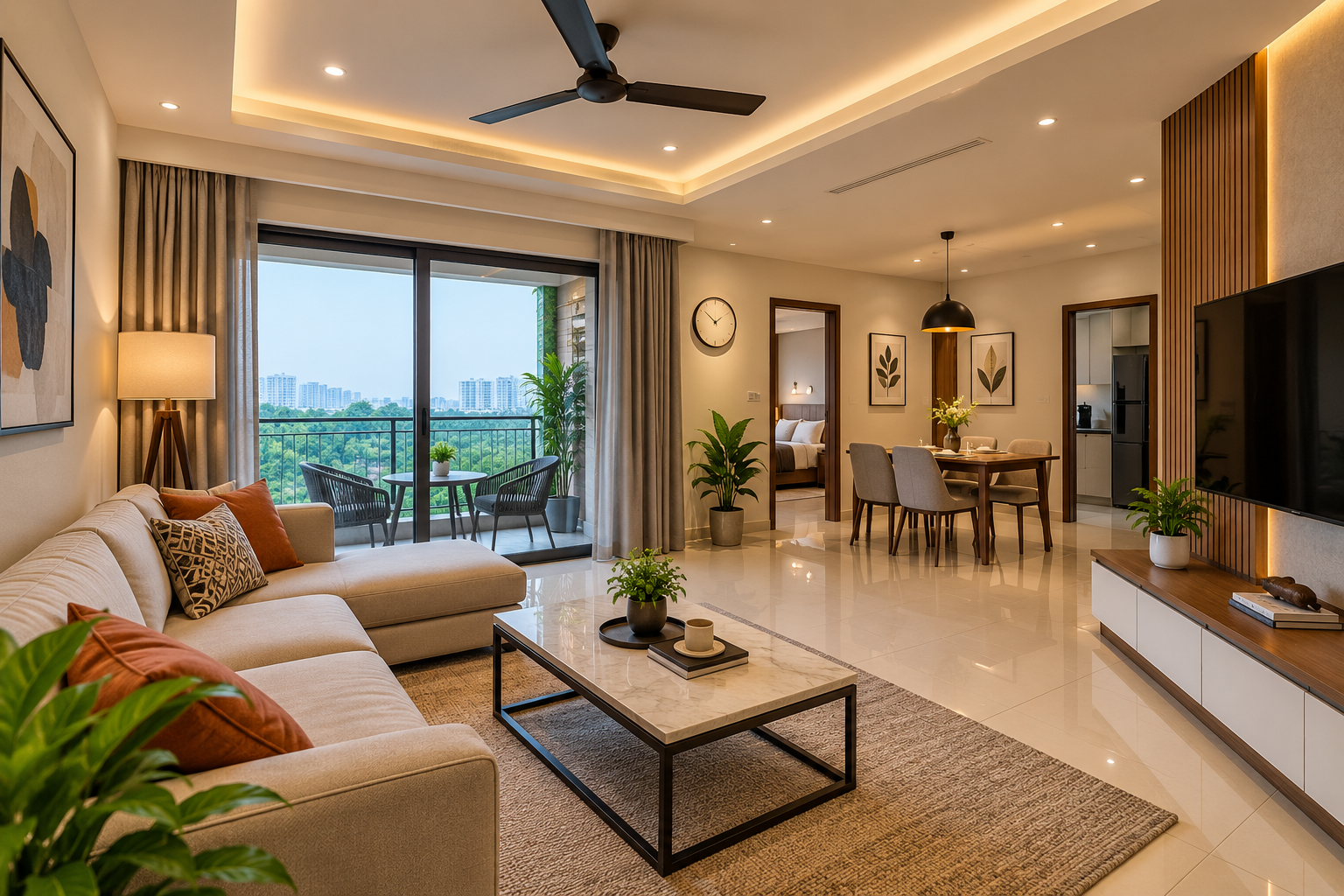 Elegant 2BHK Apartment in Hitech City, Hyderabad